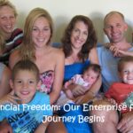 Enterprise for Kids family beginning their journey toward financial freedom