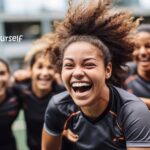 Energetic teens showing belief in yourself and confidence for success