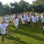 entrepreneurship activities for students Amber leading run at Green SuperCamp