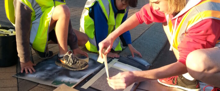 Kids business ideas through a kerb painting program for children