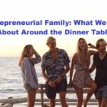 Kaitlin, Jai, Flynn, Amber and Tully relaxing by the sea on Cocos Islands as part of an entrepreneurial family story