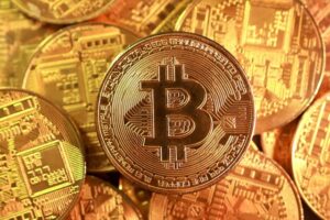 Bitcoin image representing cryptocurrency and digital financial education