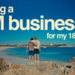 Jai Howitt coaching Chayse on a million dollar business plan during their Geraldton road trip