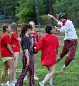 Limiting beliefs in children can shift through confidence, leadership and real responsibility as Kit leads a summer camp activity